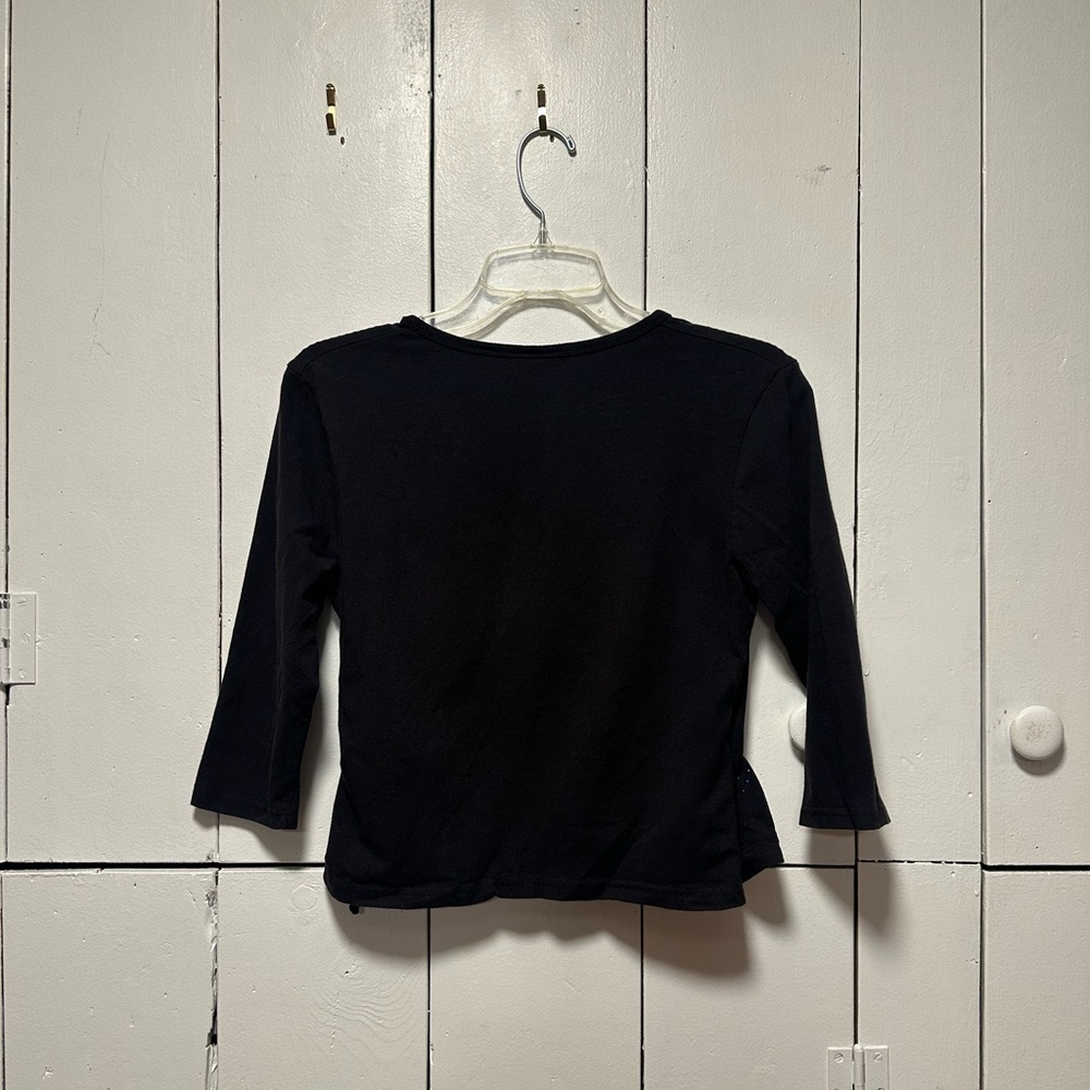 Y2K Ruched Wrap Top - Picture 2 of 5